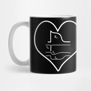 Action potential - Heart, white Mug